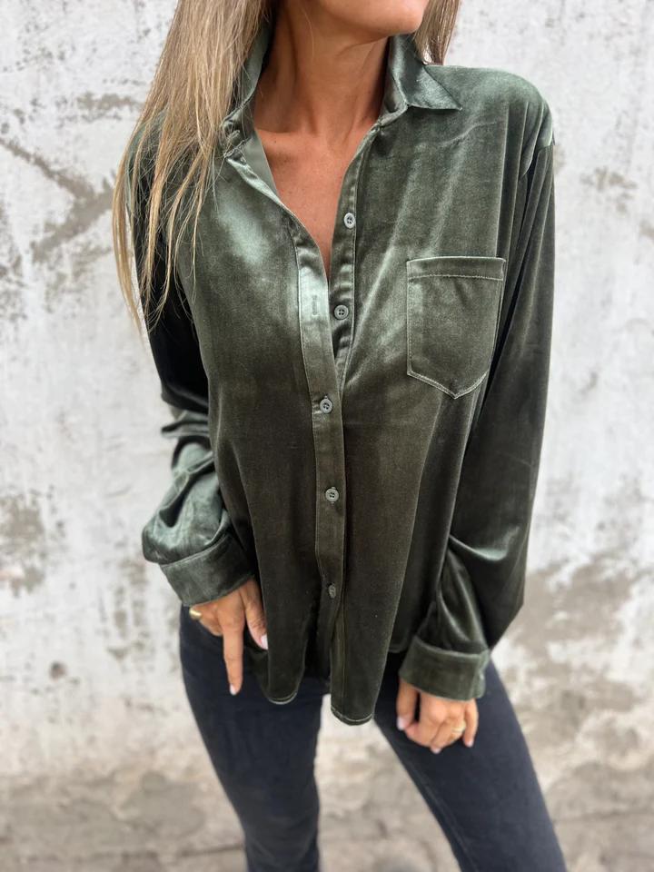 Juliette™ | Chemise Élégante en Velours