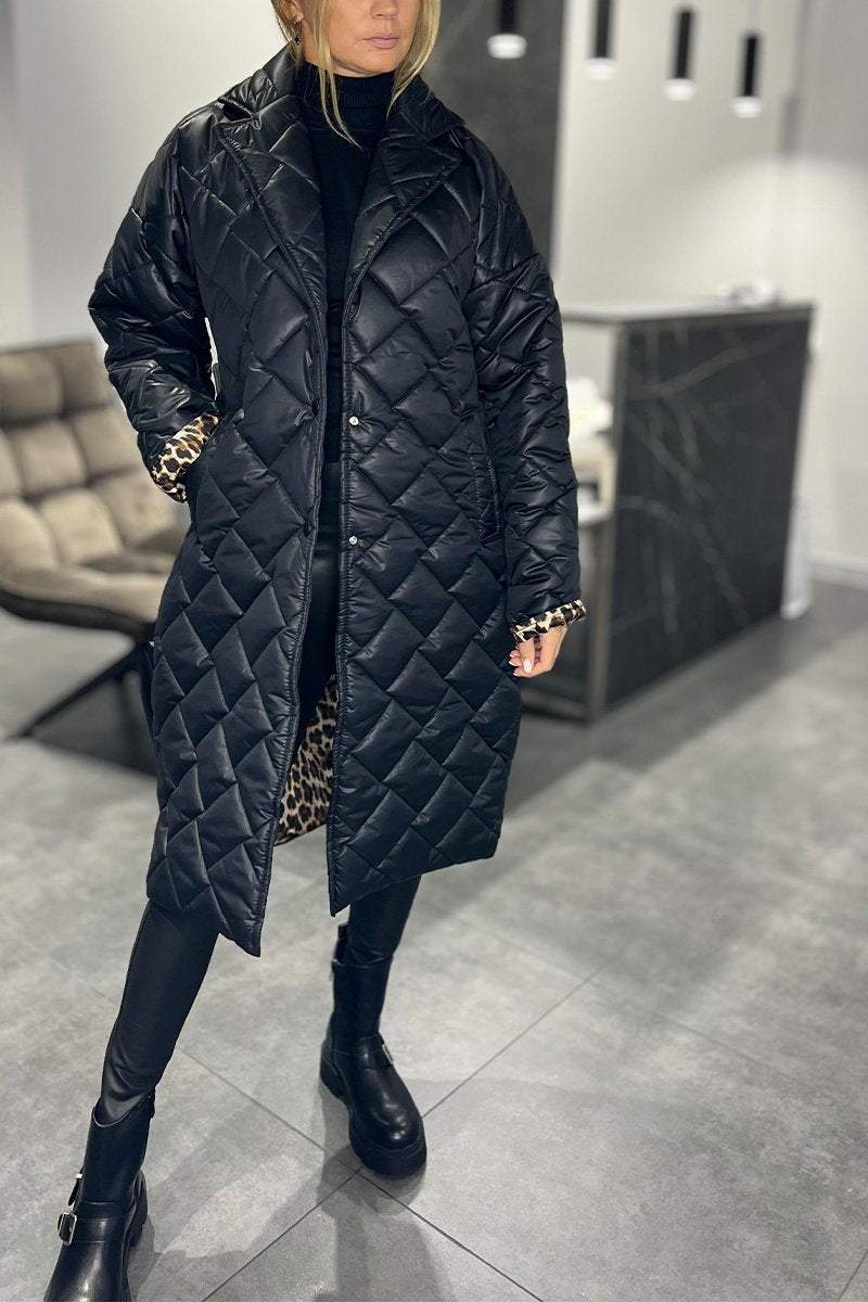 Léa™ | Manteau Décontracté en Coton à Col Élégant