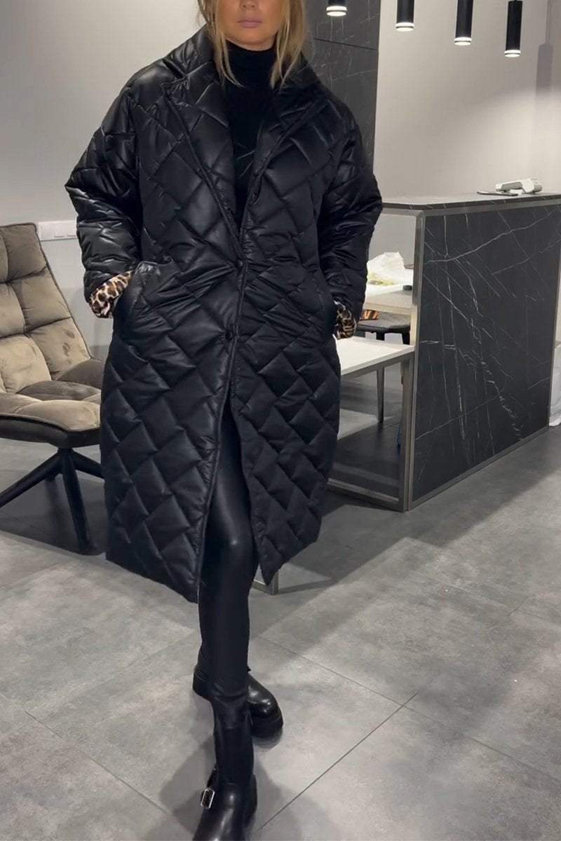 Léa™ | Manteau Décontracté en Coton à Col Élégant