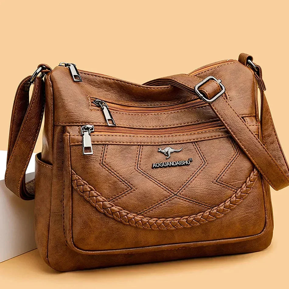 Elara™ | Sac en Cuir Élégant et Pratique