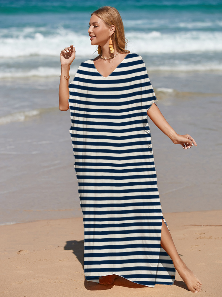 Marina™ | Robe Marinière Tropicale Élégante en Coton