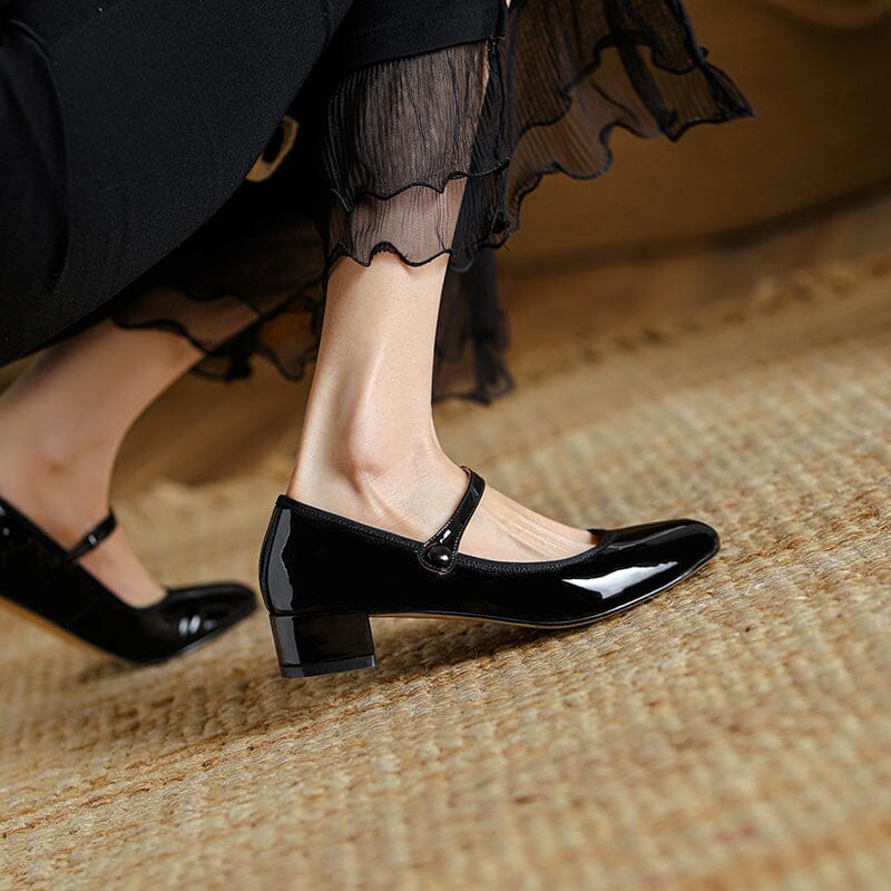 Livy™ | Mary Janes Élégantes en Cuir