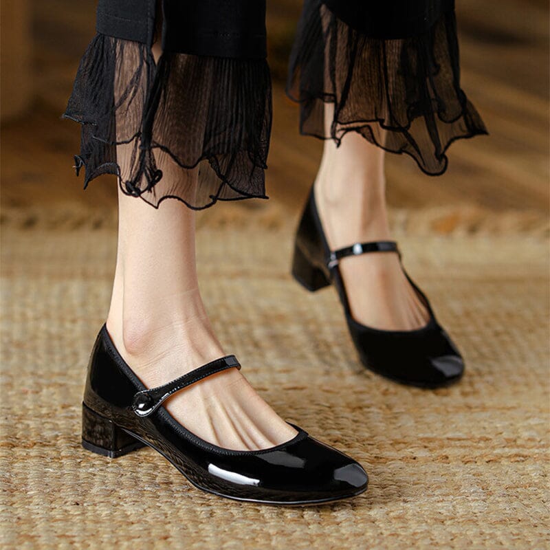 Livy™ | Mary Janes Élégantes en Cuir