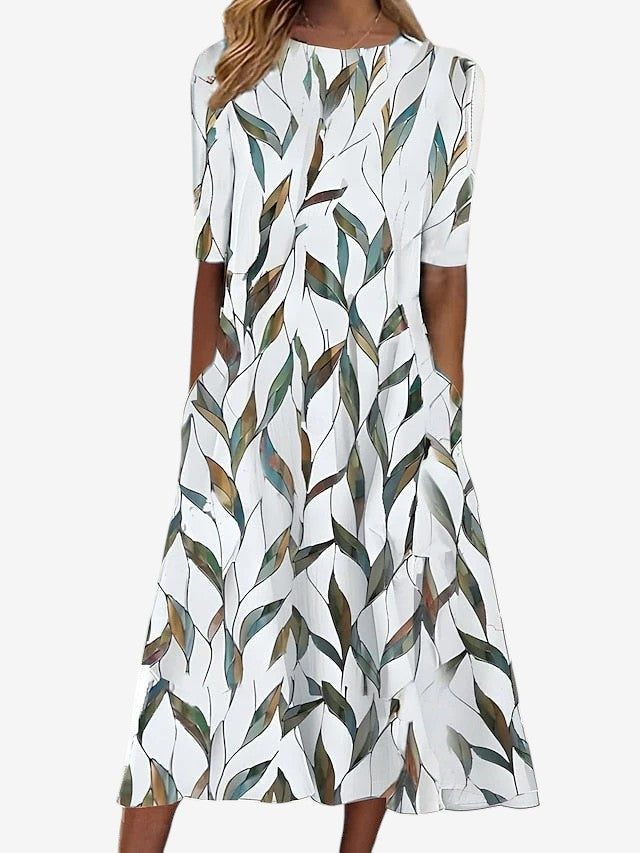 Aline™ | Robe Décontractée en Polyester Élastique