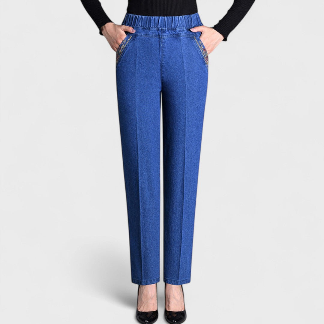 Mira™ | Jeans Élégants en Denim avec Poches Pratiques