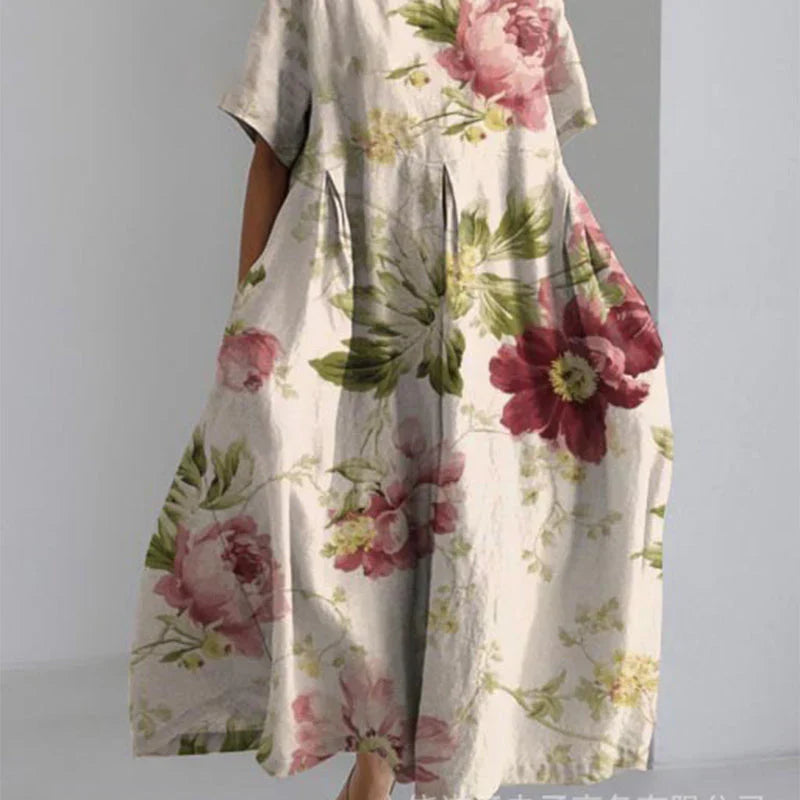 Jitske™ | Robe Fleurie à Lacets Élégante
