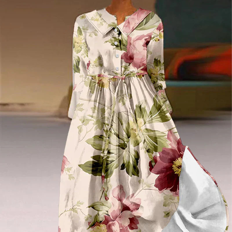 Jitske™ | Robe Fleurie à Lacets Élégante