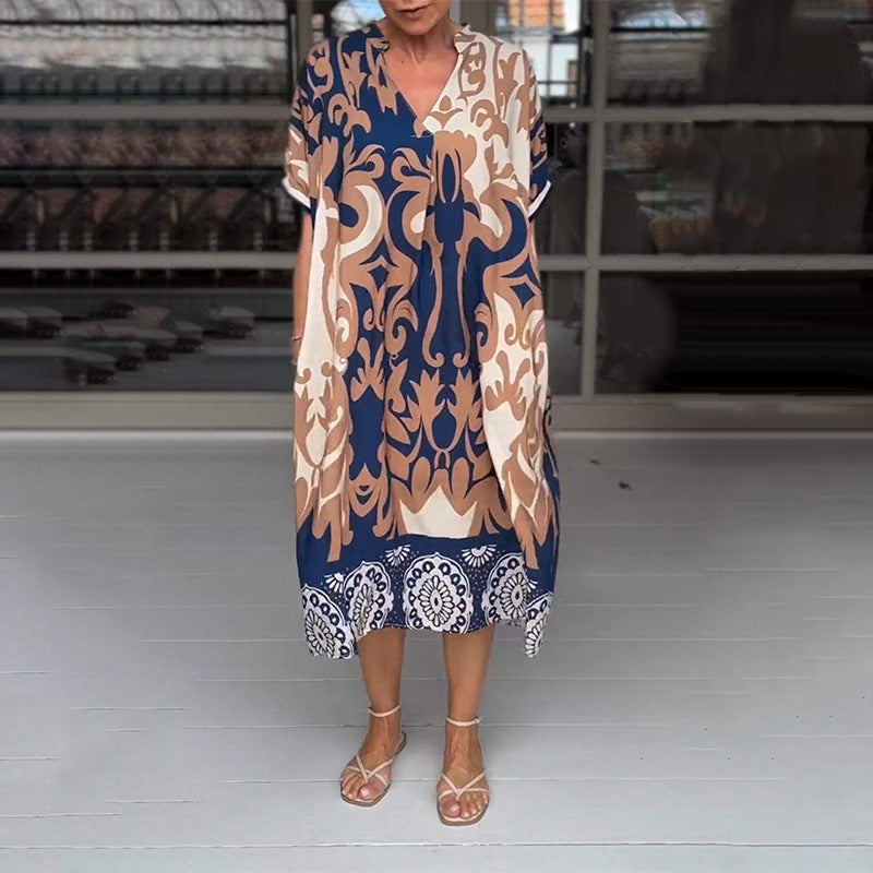 Rine™ | Robe Midi Décontractée Élégante