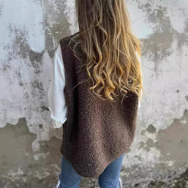 Maria™ | Gilet Court Boutonné