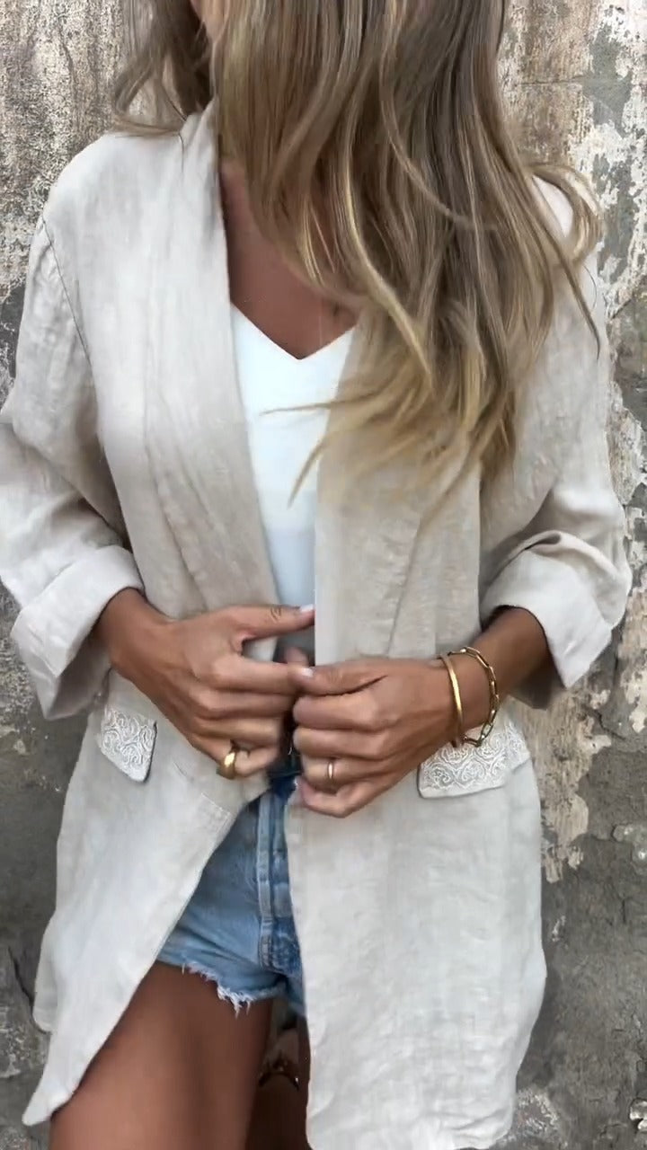 Mirana™ | Blouse Chic en Coton et Lin