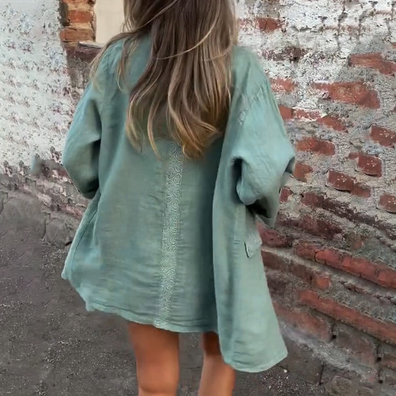 Mirana™ | Blouse Chic en Coton et Lin