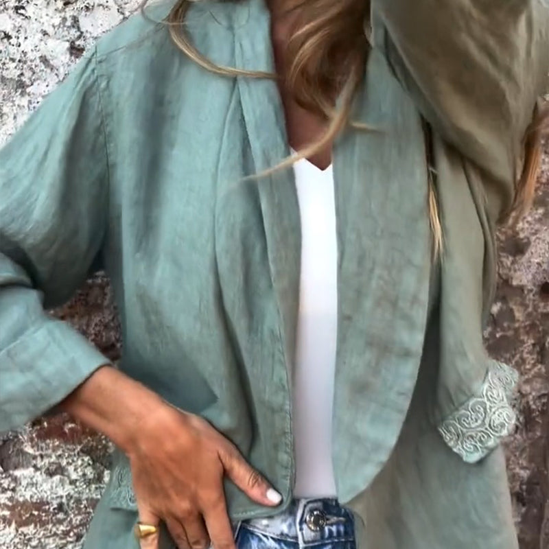 Mirana™ | Blouse Chic en Coton et Lin