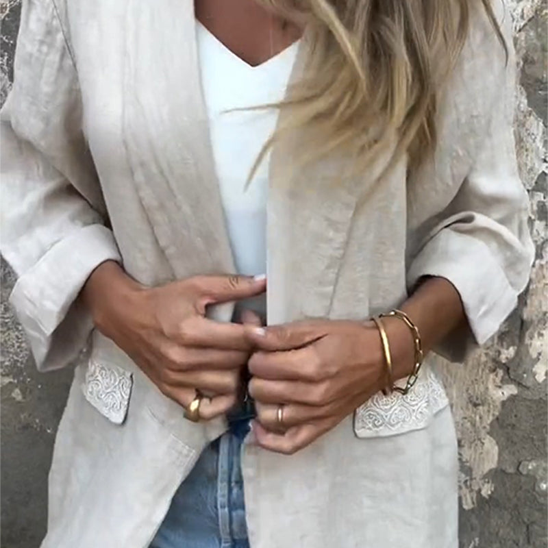 Mirana™ | Blouse Chic en Coton et Lin