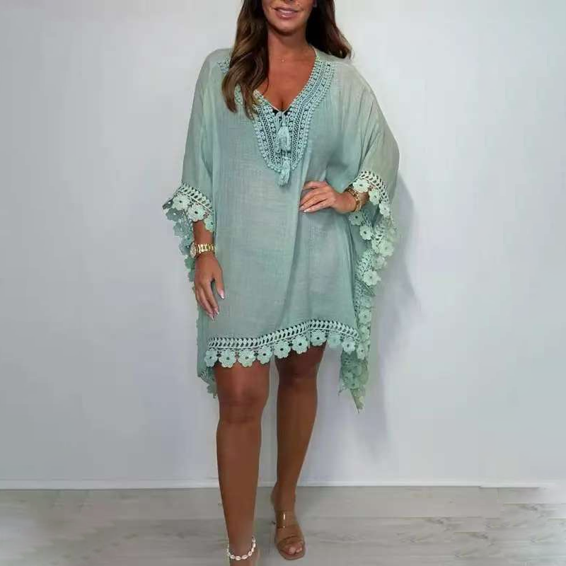 Celia™ | Kaftan Élégant à Décolleté en V