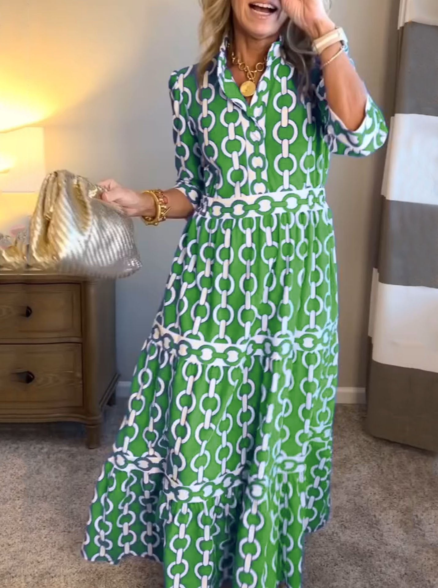 Fern™ | Robe Maxi Élégante à Décolleté en V