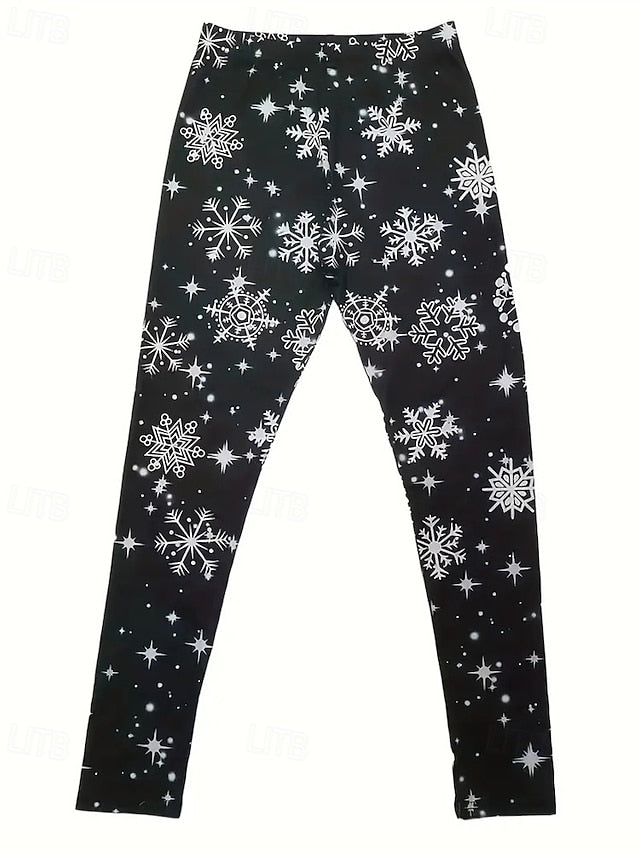 Henari™ | Leggings Casual Taille Haute Élastique Flocon de Neige
